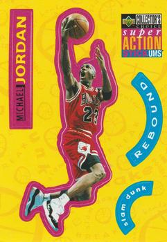 1996-97 Collector's Choice Italian - Super Action Stick 'Ums #S30 Michael Jordan  Front