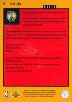 1996-97 Collector's Choice Spanish - You Crash the Game Scoring #C2 Dino Radja  Back