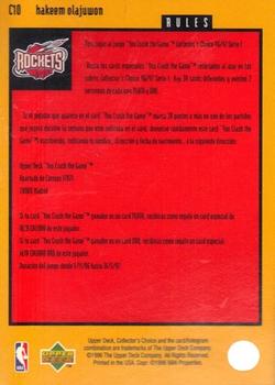 1996-97 Collector's Choice Spanish - You Crash the Game Scoring #C10 Hakeem Olajuwon  Back