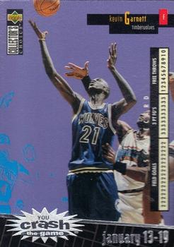1996-97 Collector's Choice Spanish - You Crash the Game Scoring #C16 Kevin Garnett  Front