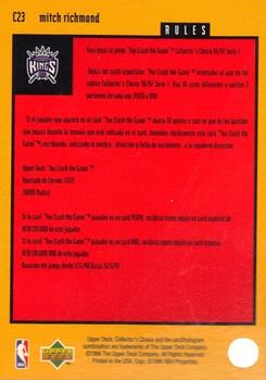 1996-97 Collector's Choice Spanish - You Crash the Game Scoring #C23 Mitch Richmond  Back