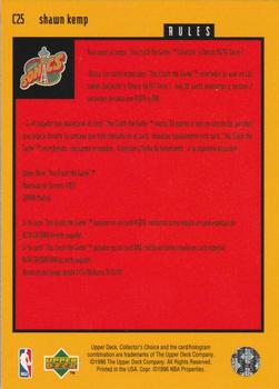 1996-97 Collector's Choice Spanish - You Crash the Game Scoring #C25 Shawn Kemp  Back