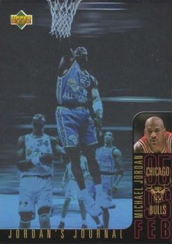 1996-97 Collector's Choice Spanish - Jordan's Journal #J4 Michael Jordan Front