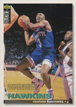 1995-96 Collector's Choice French I #18 Hersey Hawkins Front