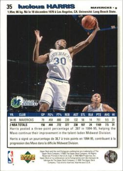 1995-96 Collector's Choice French I #35 Lucious Harris Back