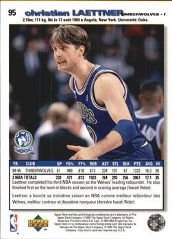 1995-96 Collector's Choice French I #95 Christian Laettner Back