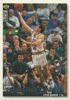1995-96 Collector's Choice French I #156 John Stockton Front