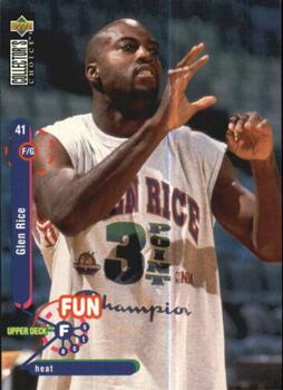 1995-96 Collector's Choice French I #179 Glen Rice Front