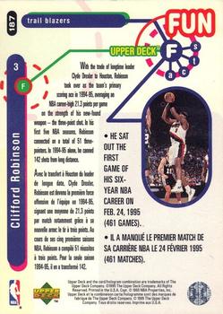 1995-96 Collector's Choice French I #187 Clifford Robinson Back