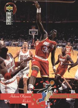 1995-96 Collector's Choice French I #196 Hakeem Olajuwon Front