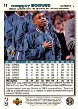 1995-96 Collector's Choice French II #11 Muggsy Bogues Back