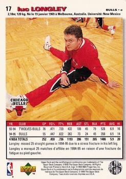 1995-96 Collector's Choice French II #17 Luc Longley Back
