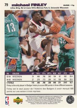 1995-96 Collector's Choice French II #79 Michael Finley Back