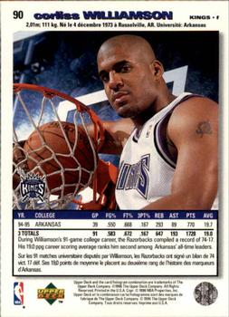 1995-96 Collector's Choice French II #90 Corliss Williamson Back