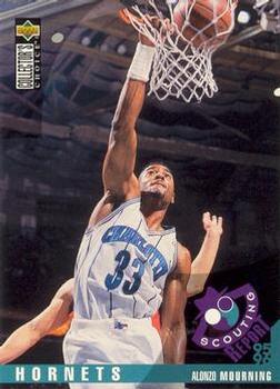 1995-96 Collector's Choice French II #113 Alonzo Mourning Front