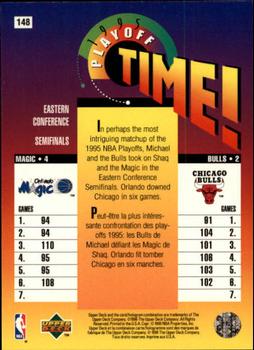 1995-96 Collector's Choice French II #148 Orlando Magic vs. Chicago Bulls Back