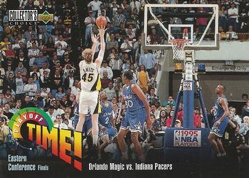1995-96 Collector's Choice French II #152 Orlando Magic vs. Indiana Pacers Front