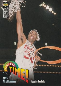 1995-96 Collector's Choice French II #155 Houston Rockets Front