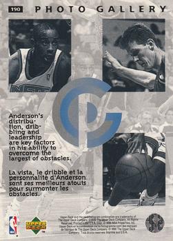 1995-96 Collector's Choice French II #190 Kenny Anderson Back