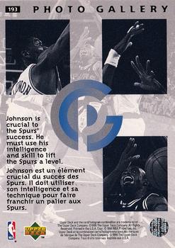 1995-96 Collector's Choice French II #193 Avery Johnson Back