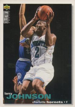 1995-96 Collector's Choice German I #12 Larry Johnson Front