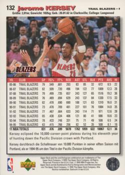 1995-96 Collector's Choice German I #132 Jerome Kersey Back