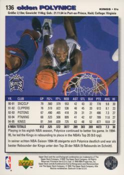 1995-96 Collector's Choice German I #136 Olden Polynice Back