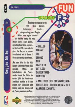 1995-96 Collector's Choice German I #176 Reggie Miller Back