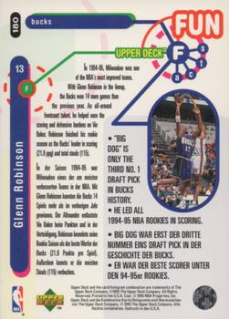1995-96 Collector's Choice German I #180 Glenn Robinson Back