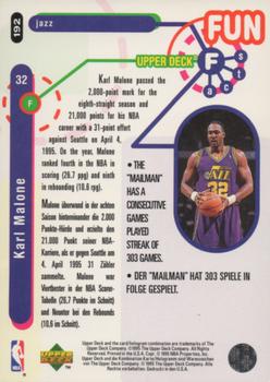 1995-96 Collector's Choice German I #192 Karl Malone Back