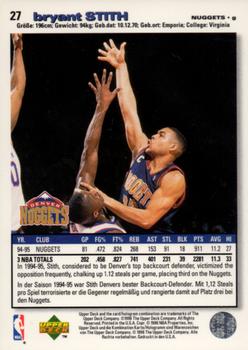 1995-96 Collector's Choice German II #27 Bryant Stith Back