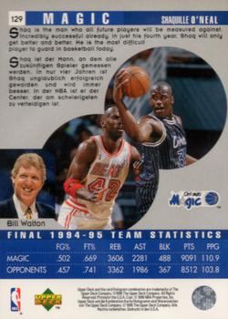 1995-96 Collector's Choice German II #129 Shaquille O'Neal Back