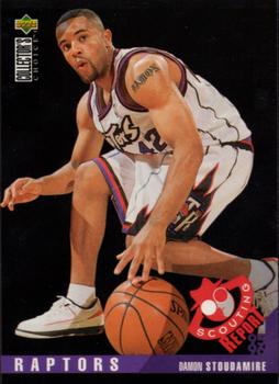 1995-96 Collector's Choice German II #136 Damon Stoudamire Front