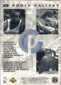 1995-96 Collector's Choice German II #190 Kenny Anderson Back