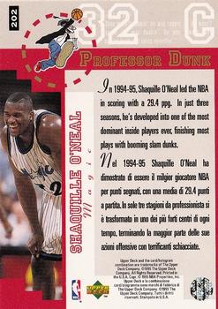 1995-96 Collector's Choice Italian I #202 Shaquille O'Neal Back