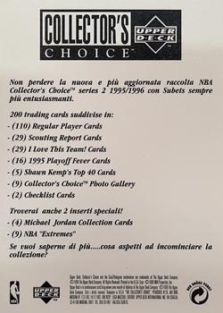 1995-96 Collector's Choice Italian II #NNO Series 2 Promo Card Back