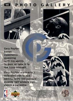 1995-96 Collector's Choice Italian II #185 Gary Payton Back