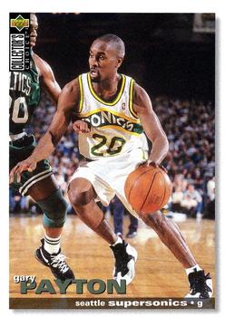 1995-96 Collector's Choice Portuguese II #95 Gary Payton Front