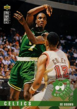 1995-96 Collector's Choice Portuguese II #112 Dee Brown Front