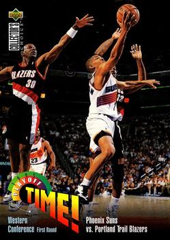 1995-96 Collector's Choice Portuguese II #145 Terry Porter / Kevin Johnson Front