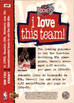 1995-96 Collector's Choice Portuguese II #165 Sam Cassell Back