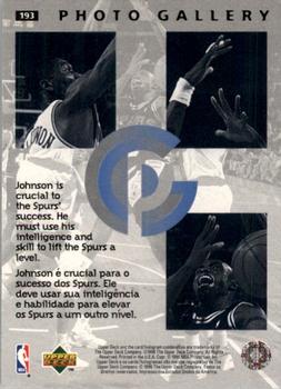 1995-96 Collector's Choice Portuguese II #193 Avery Johnson Back