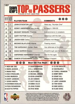 1995-96 Collector's Choice Portuguese II #197 Jason Kidd Back