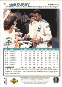 1995-96 Collector's Choice Spanish I #13 Dell Curry Back