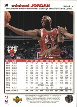 1995-96 Collector's Choice Spanish I #20 Michael Jordan Back