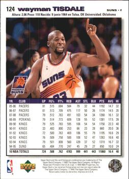 1995-96 Collector's Choice Spanish I #124 Wayman Tisdale Back