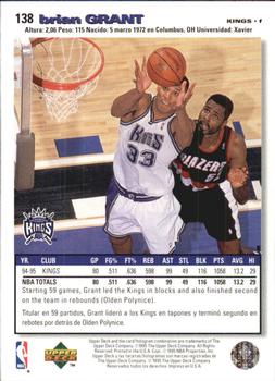 1995-96 Collector's Choice Spanish I #138 Brian Grant Back