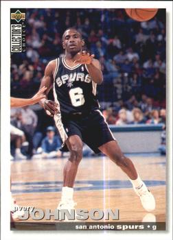 1995-96 Collector's Choice Spanish I #140 Avery Johnson Front