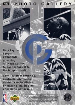 1995-96 Collector's Choice Spanish II #185 Gary Payton Back