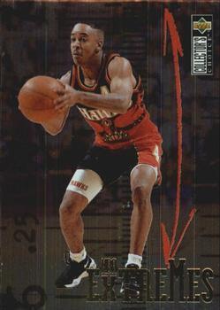 1995-96 Collector's Choice Portuguese II - NBA Extremes #E2 Spud Webb Front
